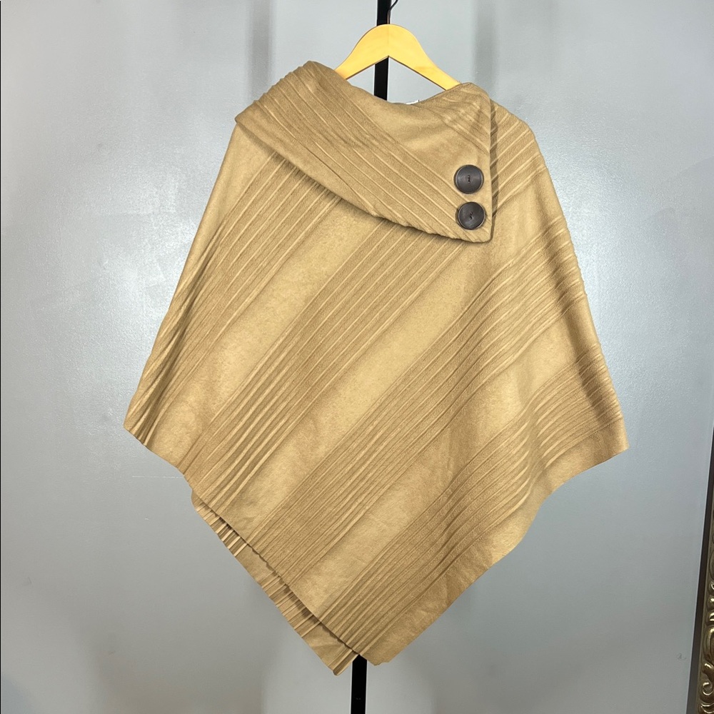 Elegant Tan Women's Cape Coat